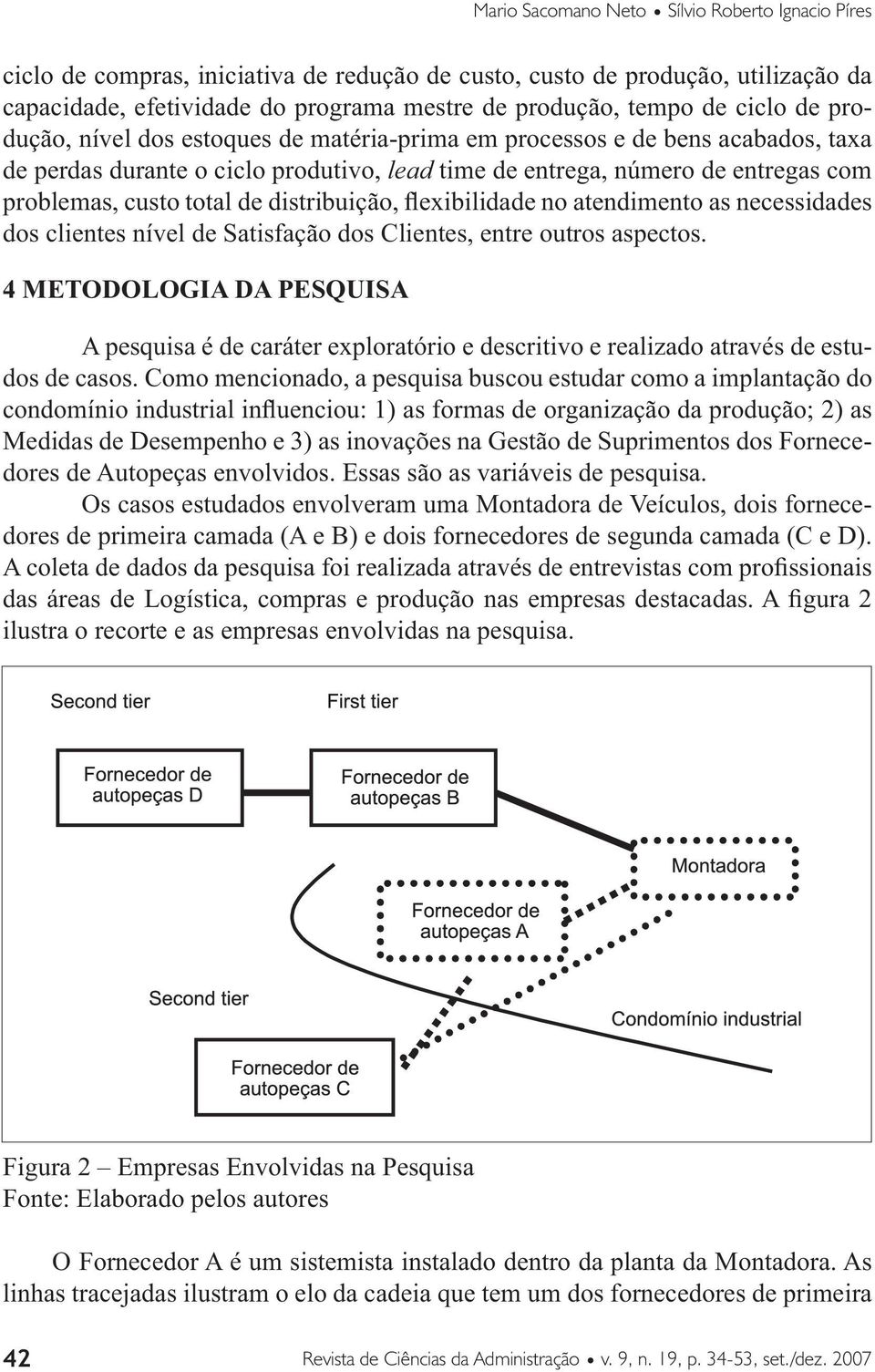 de distribuição, flexibilidade no atendimento as necessidades dos clientes nível de Satisfação dos Clientes, entre outros aspectos.