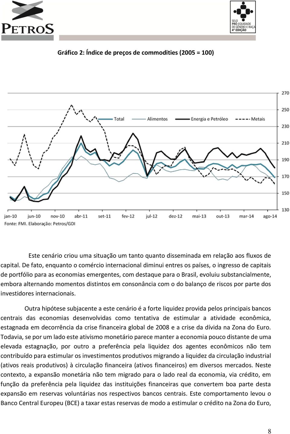 alternando momentos distintos em consonância com o do balanço de riscos por parte dos investidores internacionais.