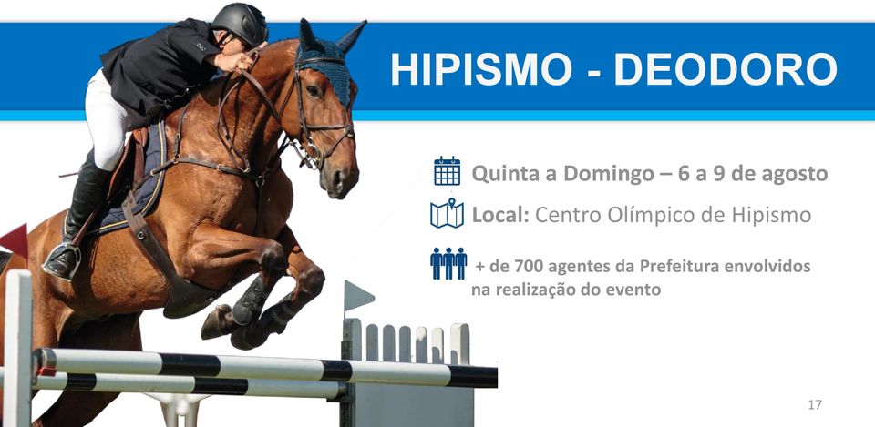 Hipismo + de 700 agentes da Prefeitura