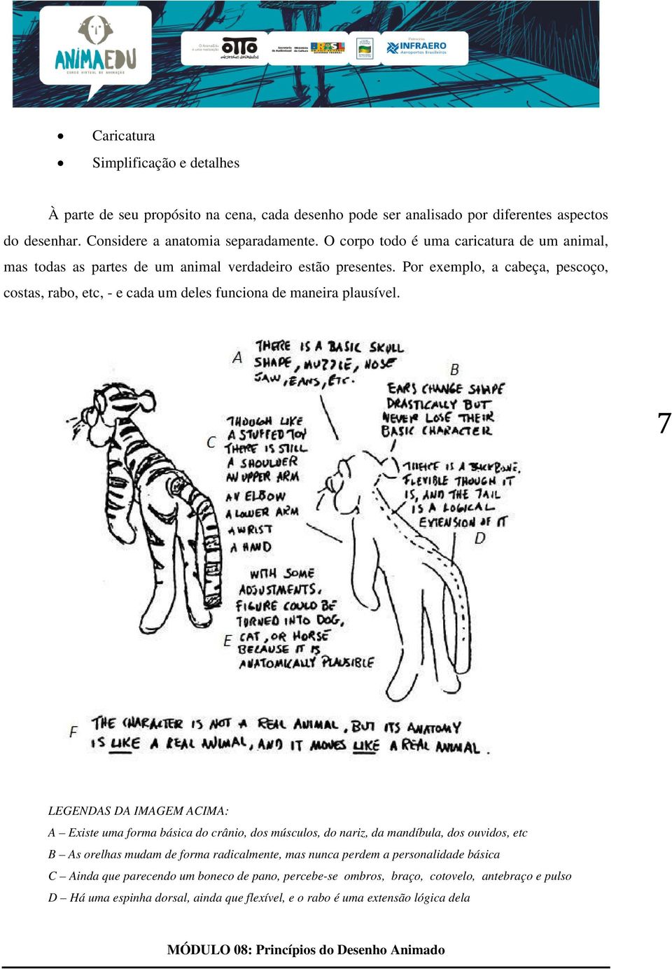 Por exemplo, a cabeça, pescoço, costas, rabo, etc, - e cada um deles funciona de maneira plausível.