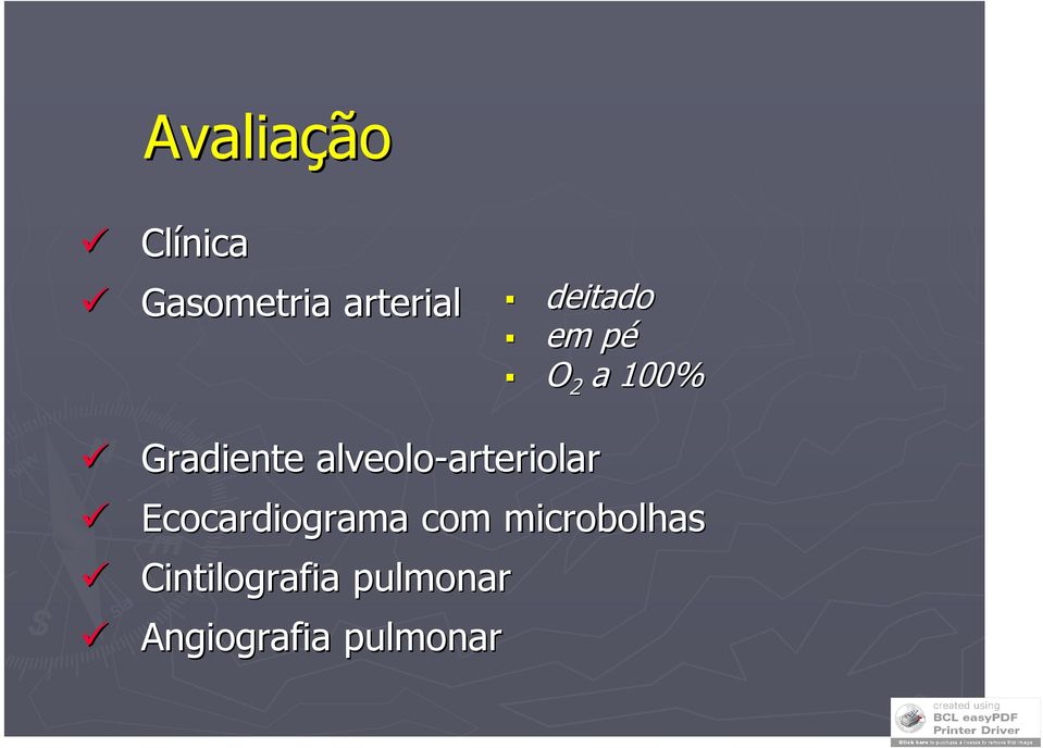 alveolo-arteriolar arteriolar Ecocardiograma