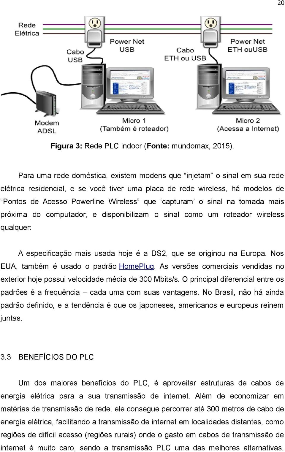 capturam o sinal na tomada mais próxima do computador, e disponibilizam o sinal como um roteador wireless qualquer: A especificação mais usada hoje é a DS2, que se originou na Europa.