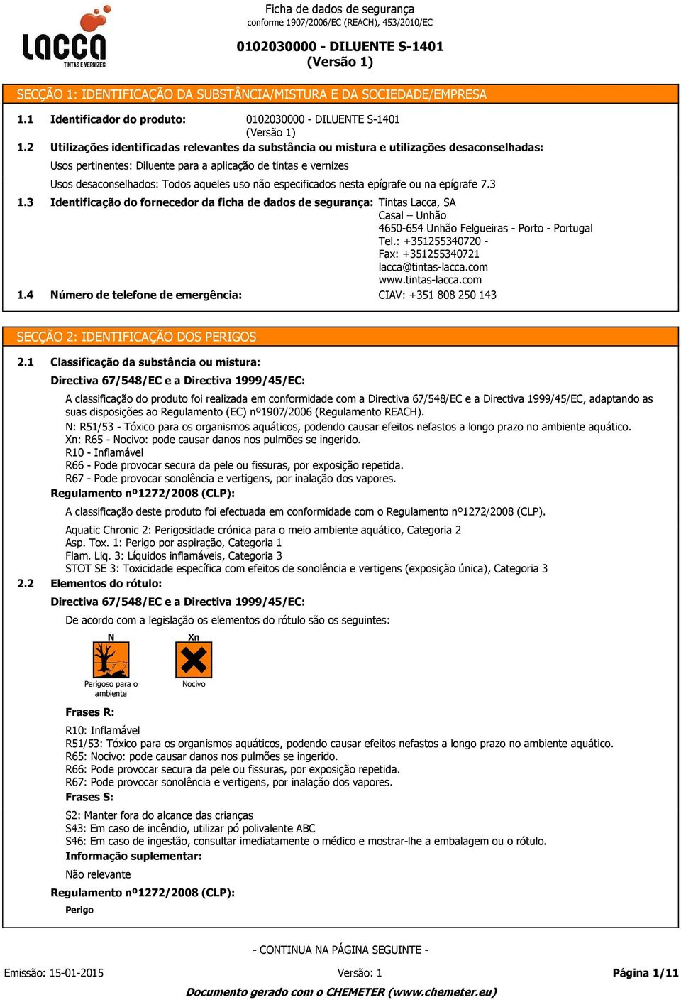 tintas e vernizes Usos desaconselhados: Todos aqueles uso não especificados nesta epígrafe ou na epígrafe 7.