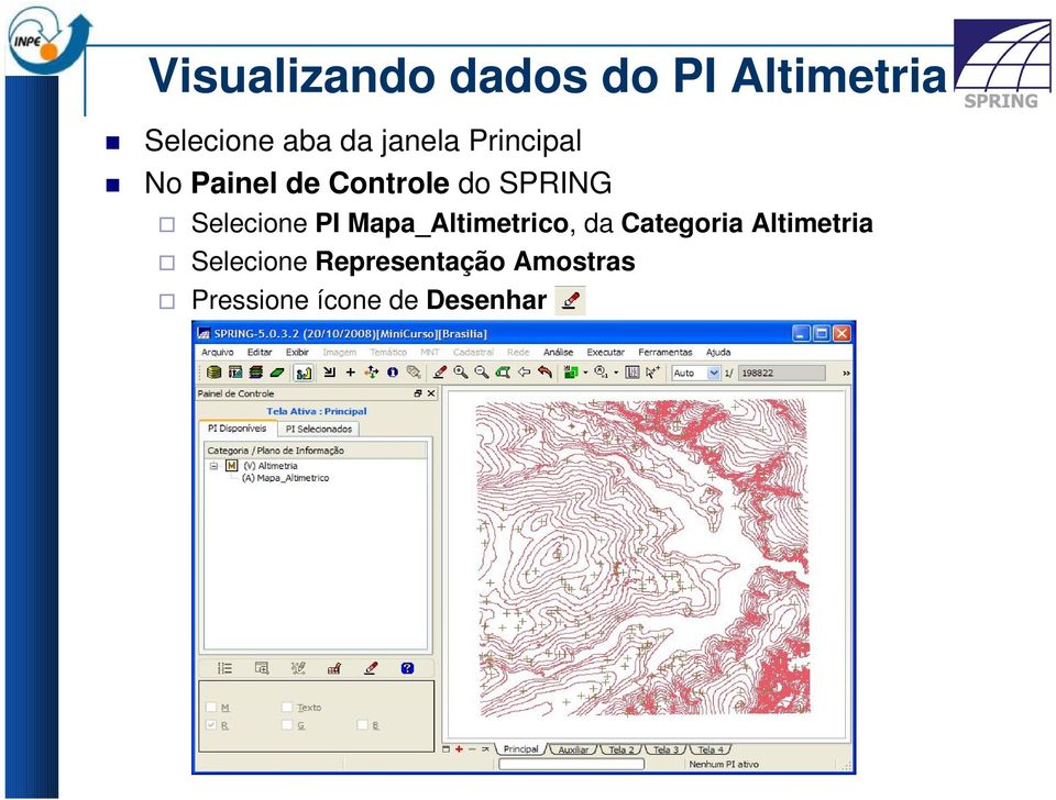 Selecione PI Mapa_Altimetrico, da Categoria Altimetria