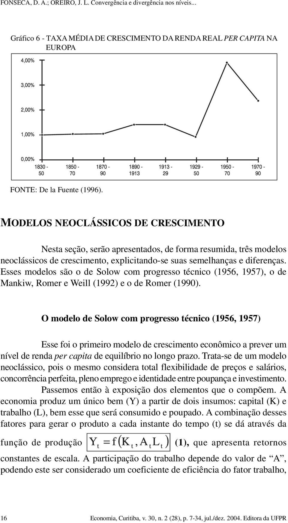 Esses modelos são o de Solow com progresso técnico (1956, 1957), o de Mankiw, Romer e Weill (1992) e o de Romer (1990).