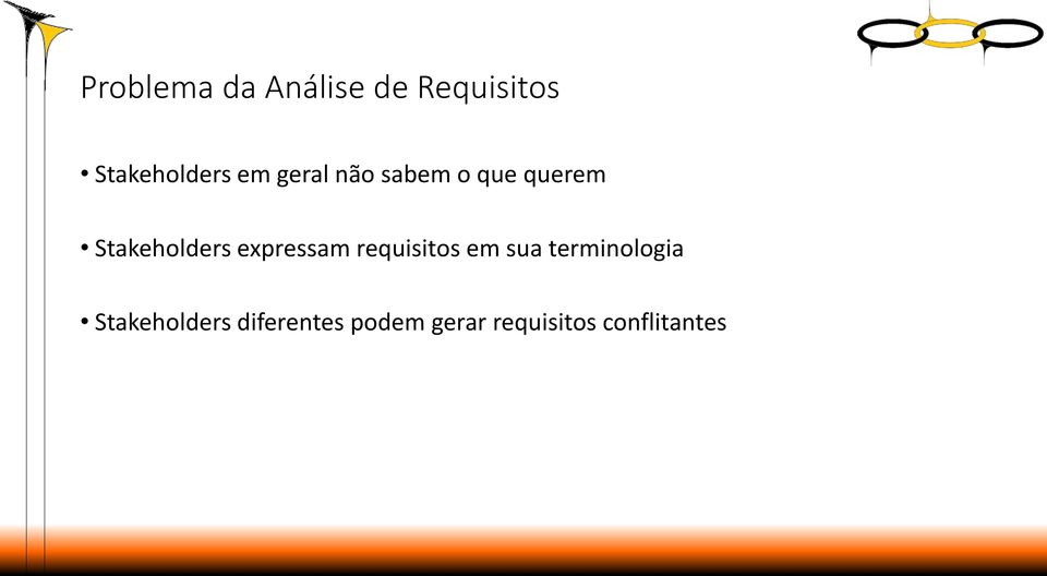 expressam requisitos em sua terminologia