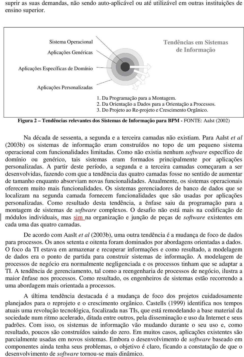 Da Orientação a Dados para a Orientação a Processos. 3. Do Projeto ao Re-projeto e Crescimento Orgânico.