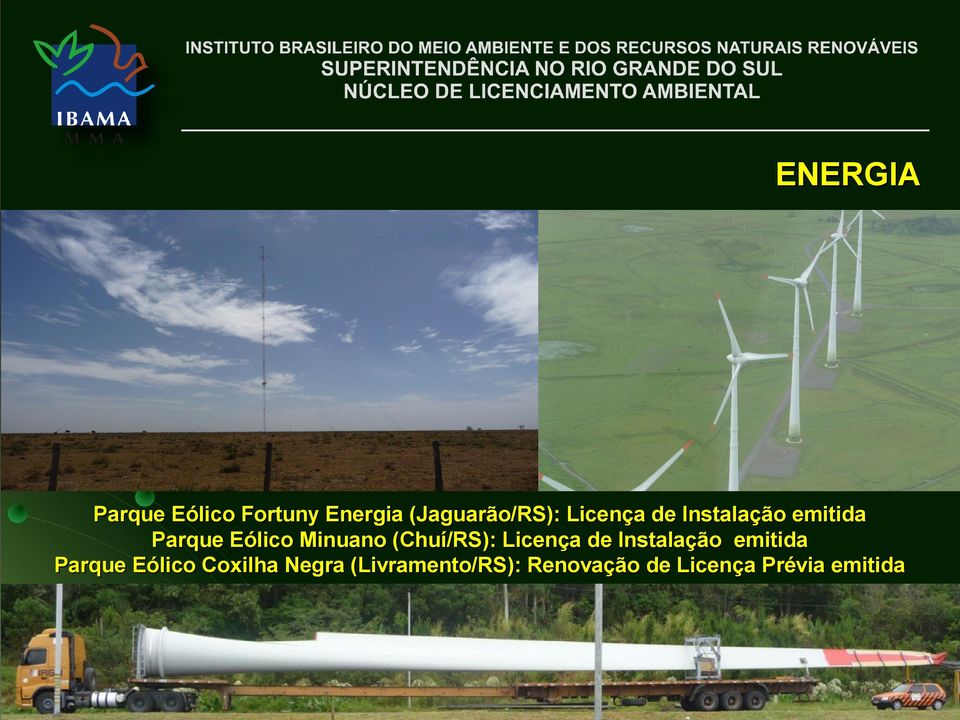 (Chuí/RS): Licença de Instalação emitida Parque Eólico