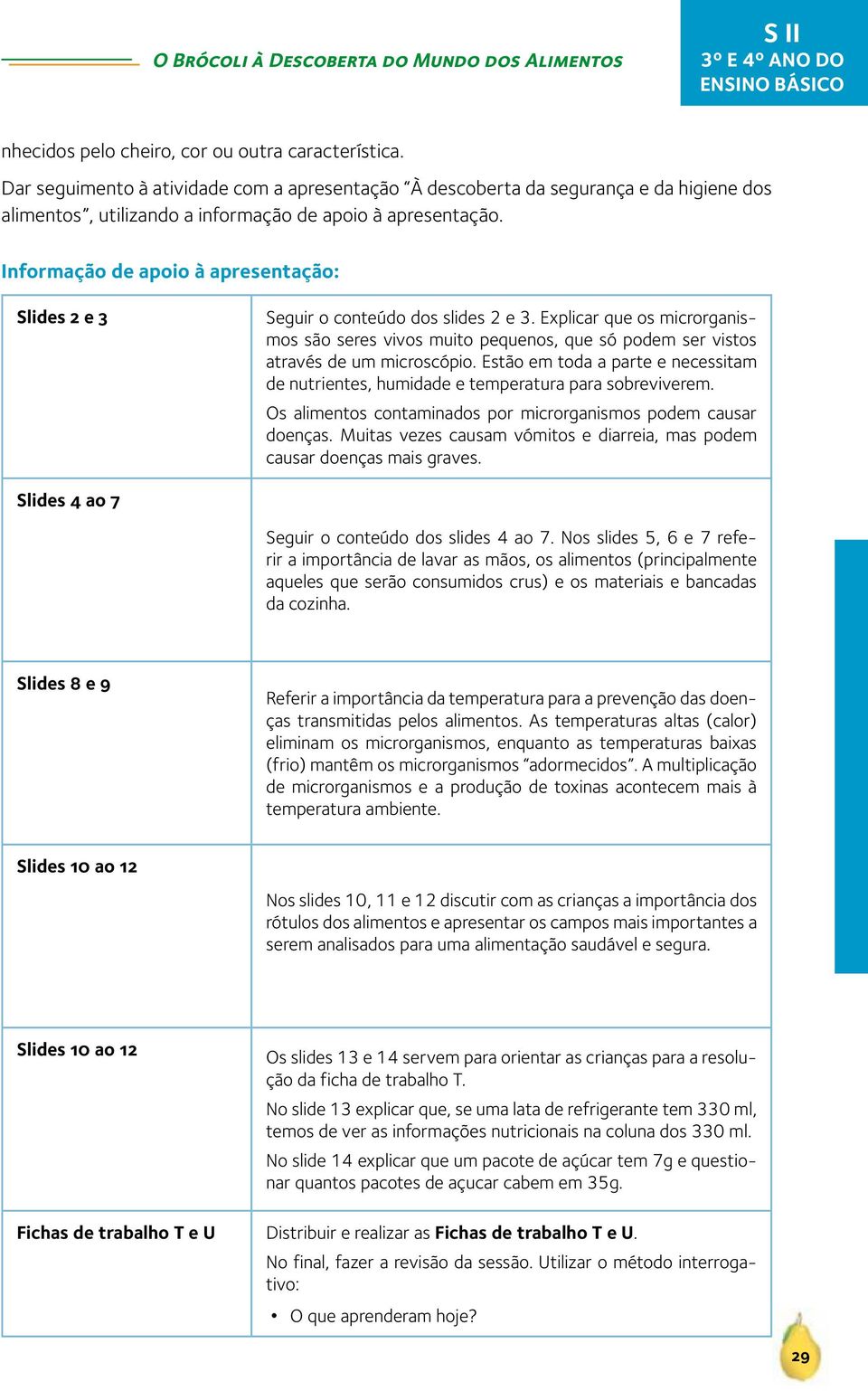 Informação de apoio à apresentação: Slides 2 e 3 Seguir o conteúdo dos slides 2 e 3. Explicar que os microrganismos são seres vivos muito pequenos, que só podem ser vistos através de um microscópio.