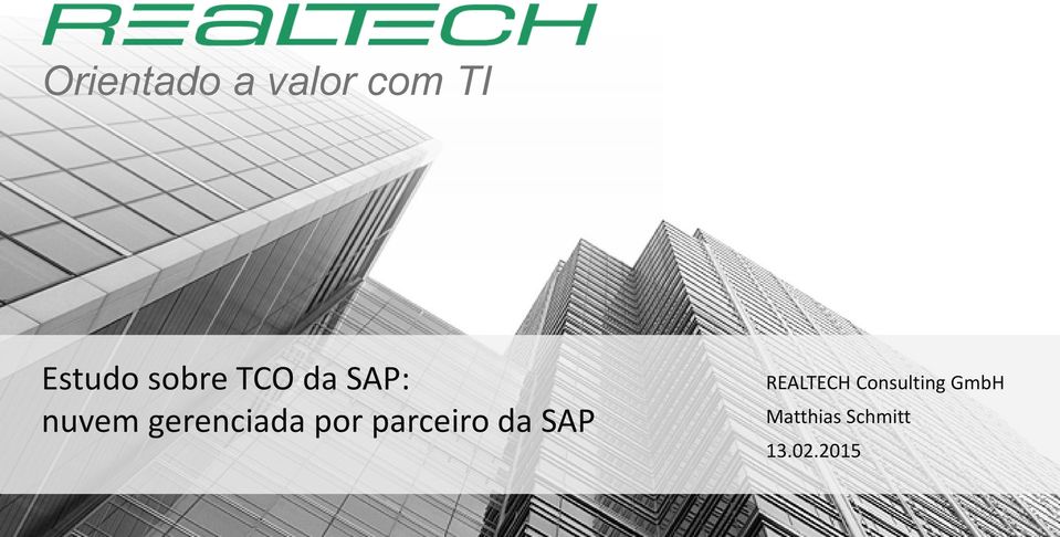 por parceiro da SAP REALTECH