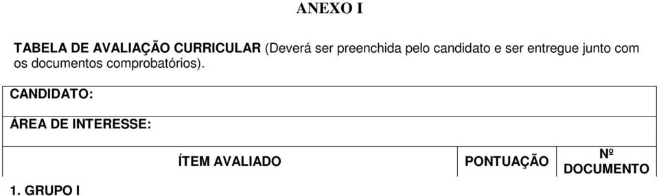 Curso de Especialização concluído na área de Ecologia ou áreas afins, com duração mínima de 360 horas (3,0 pontos) 1.4.