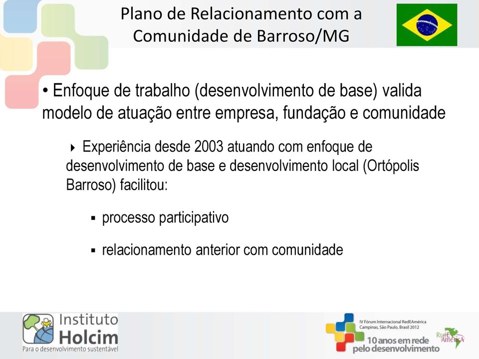 enfoque de desenvolvimento de base e desenvolvimento local (Ortópolis