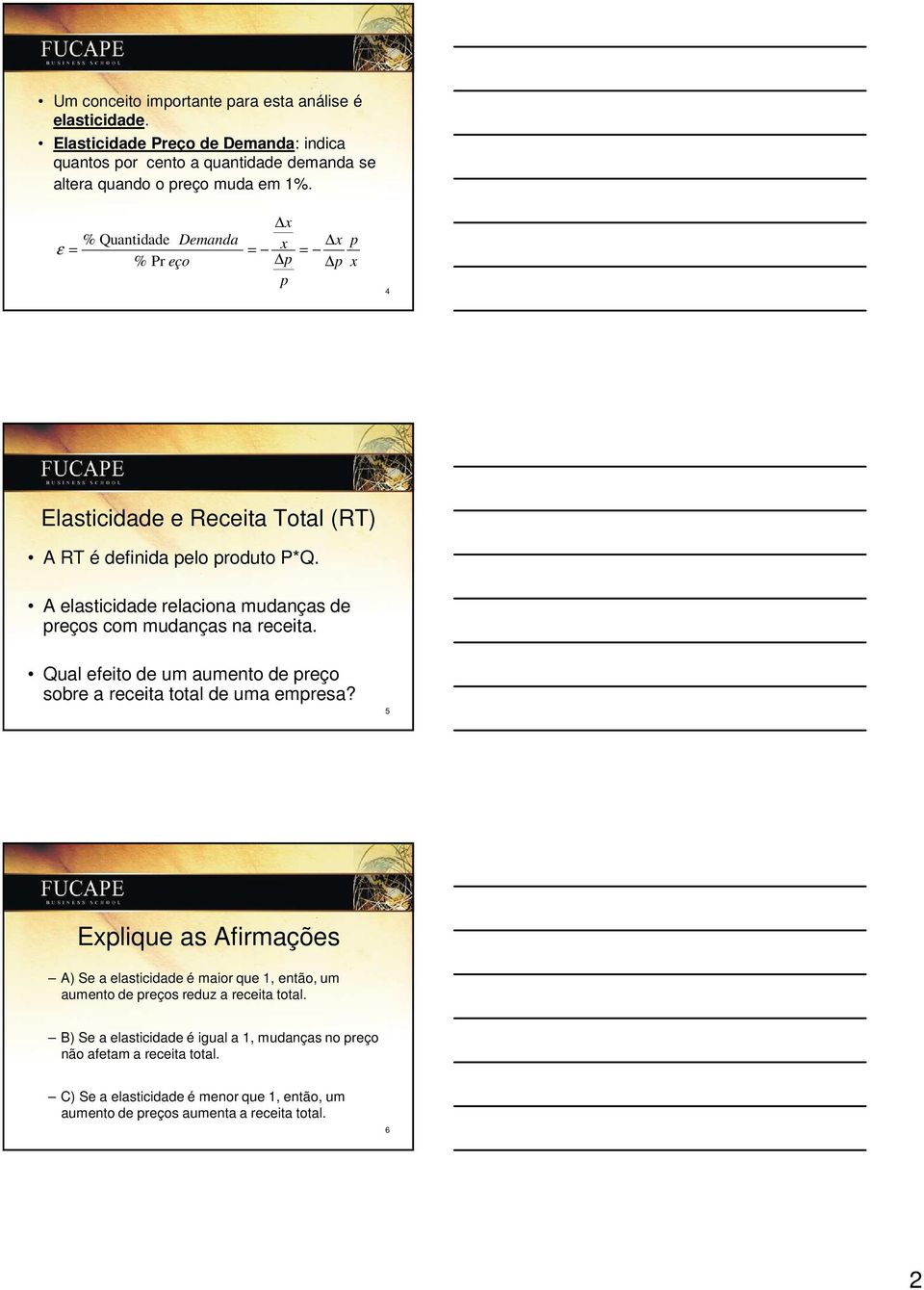 A elasticidade relaciona mudanças de preços com mudanças na receita. Qual efeito de um aumento de preço sobre a receita total de uma empresa?