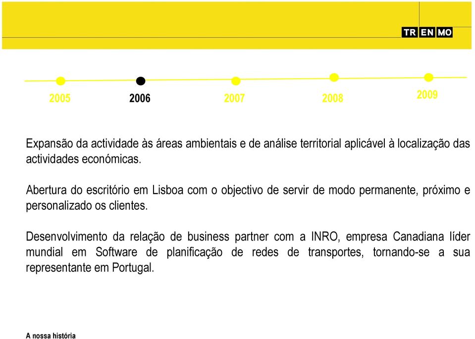 Abertura do escritório em Lisboa com o objectivo de servir de modo permanente, próximo e personalizado os clientes.