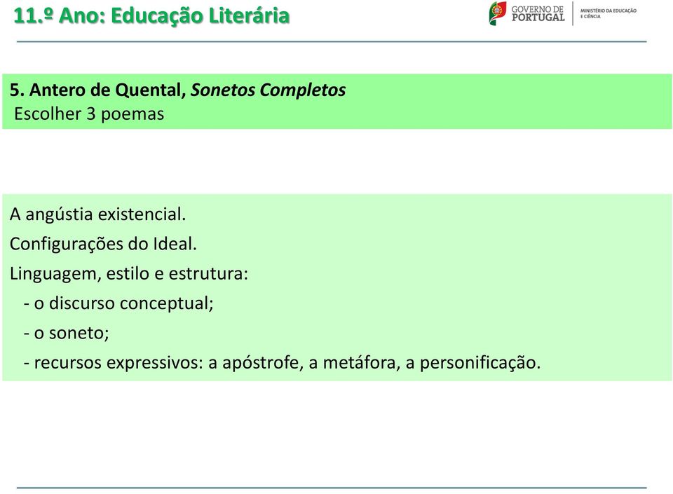 angústia existencial. Configurações do Ideal.