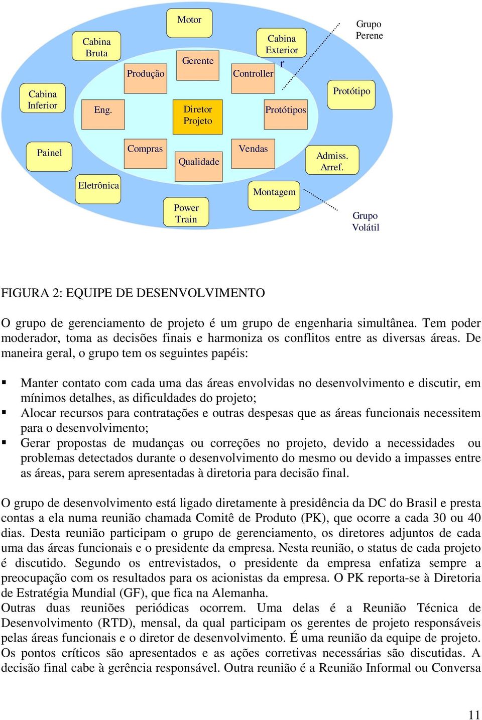 Tem poder moderador, toma as decisões finais e harmoniza os conflitos entre as diversas áreas.