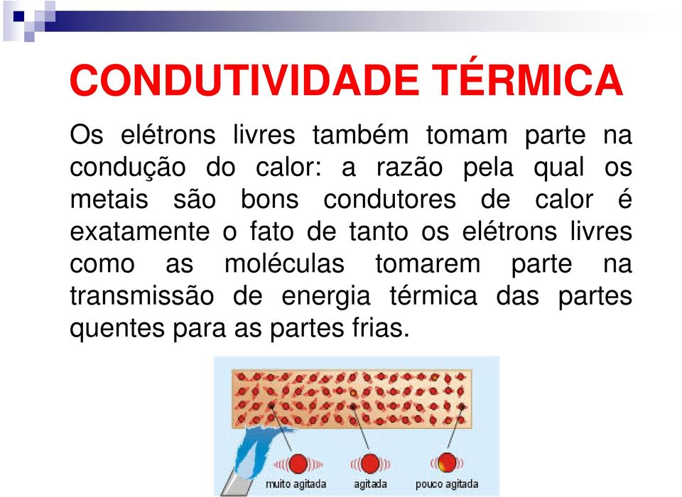 exatamente o fato de tanto os elétrons livres como as moléculas tomarem