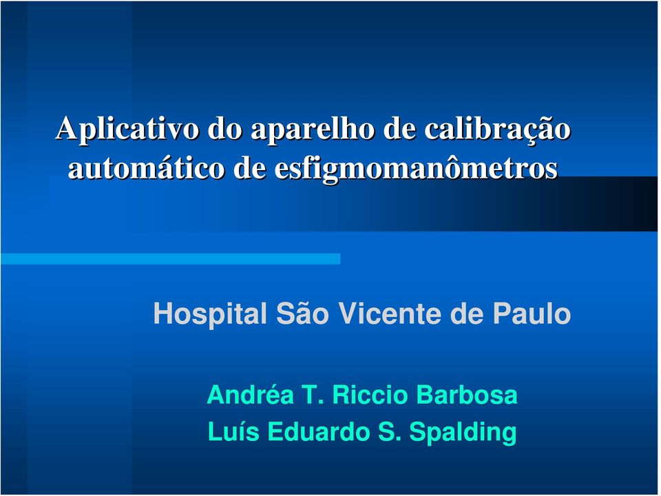 Hospital São Vicente de Paulo Andréa T.