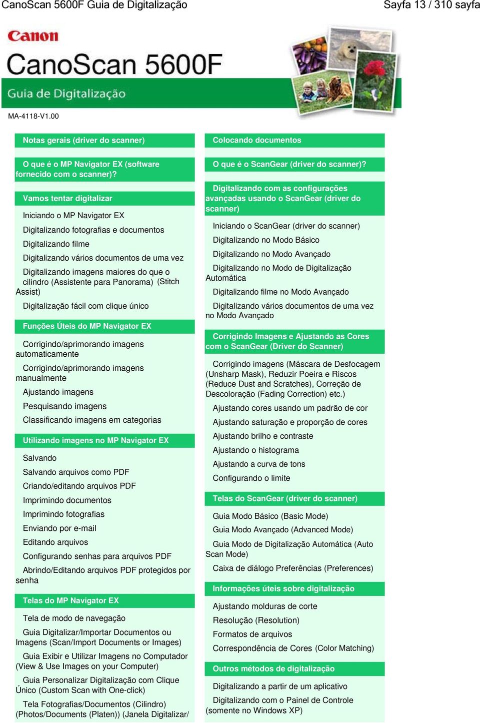 cilindro (Assistente para Panorama) (Stitch Assist) Digitalização fácil com clique único Funções Úteis do MP Navigator EX Corrigindo/aprimorando imagens automaticamente Corrigindo/aprimorando imagens