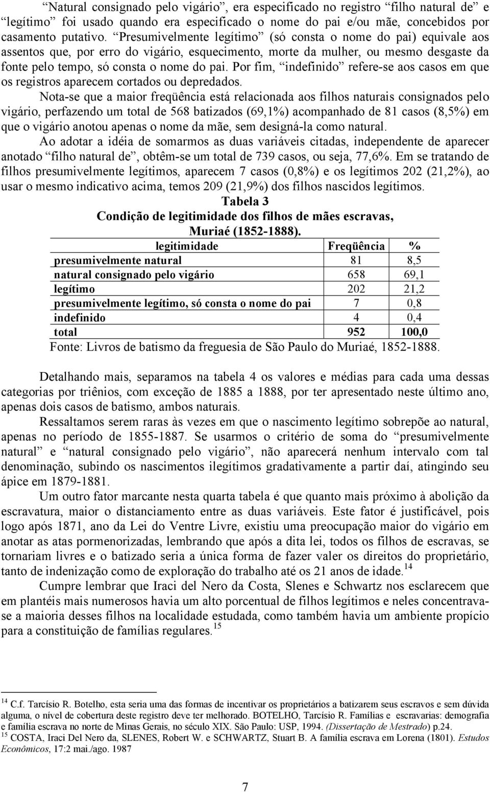 Por fim, indefinido refere-se aos casos em que os registros aparecem cortados ou depredados.