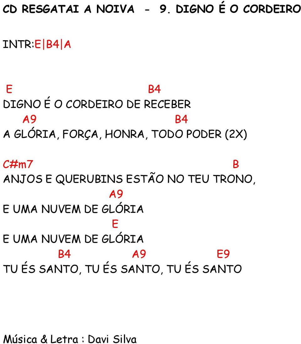 FORÇA, HONRA, TOO POR (2X) C#m7 B ANJOS QURUBINS STÃO NO TU