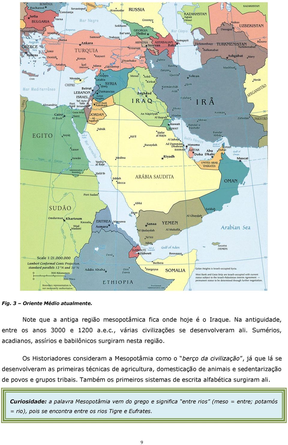 Os Historiadores consideram a Mesopotâmia como o berço da civilização, já que lá se desenvolveram as primeiras técnicas de agricultura, domesticação de animais e