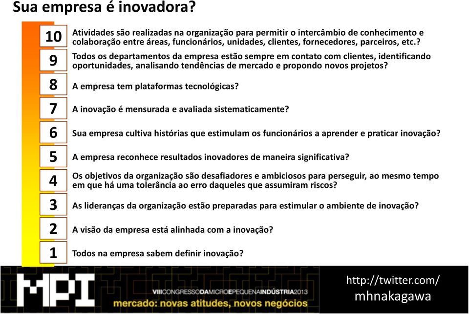 ? Todos osdepartamentos da empresa estão sempre em contato com clientes, identificando oportunidades, analisando tendências de mercado e propondo novos projetos?