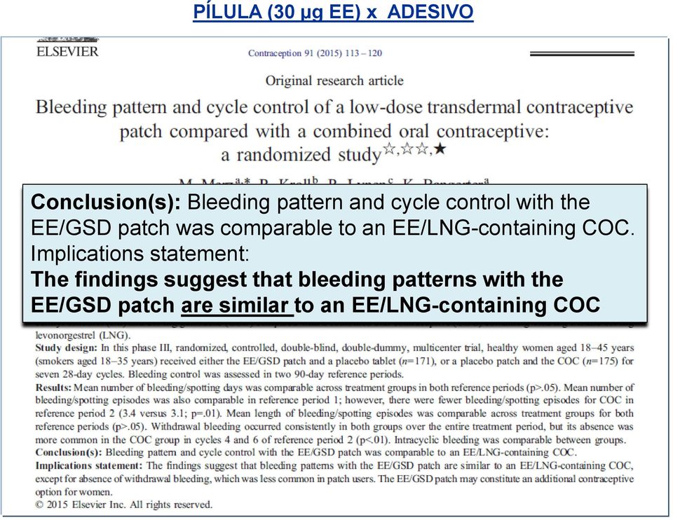 EE/LNG-containing COC.