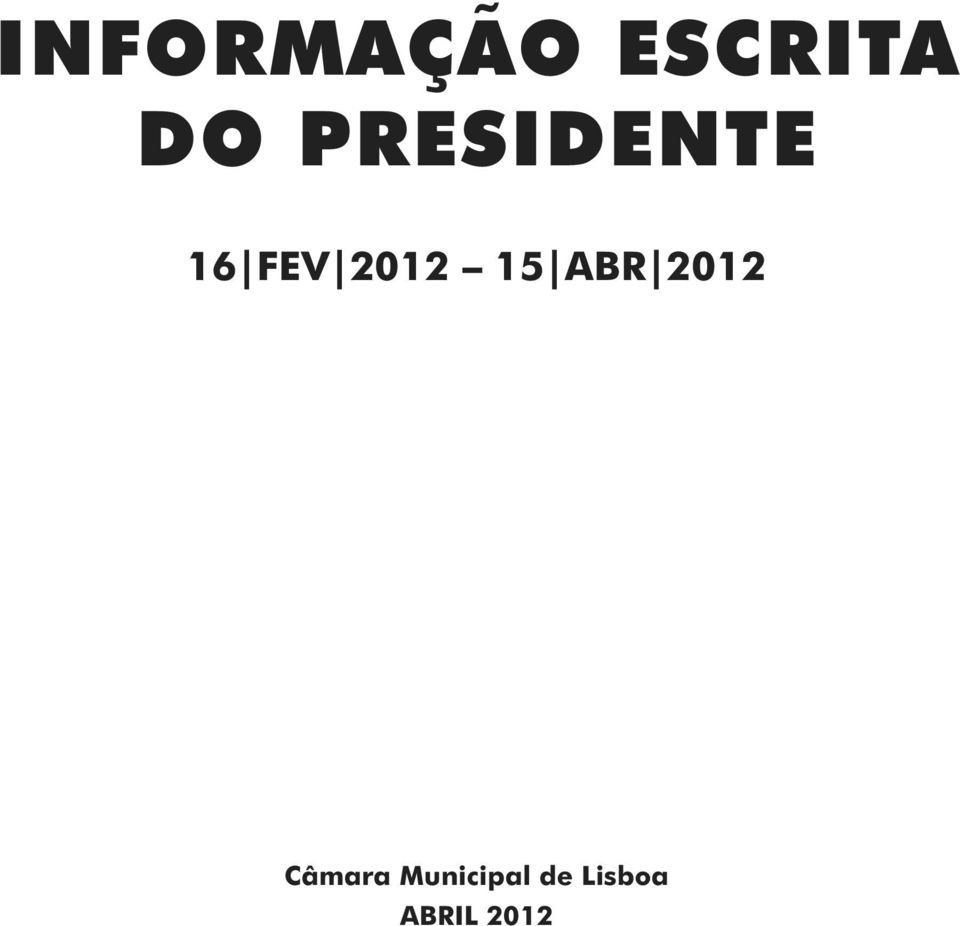 15 ABR 2012 Câmara