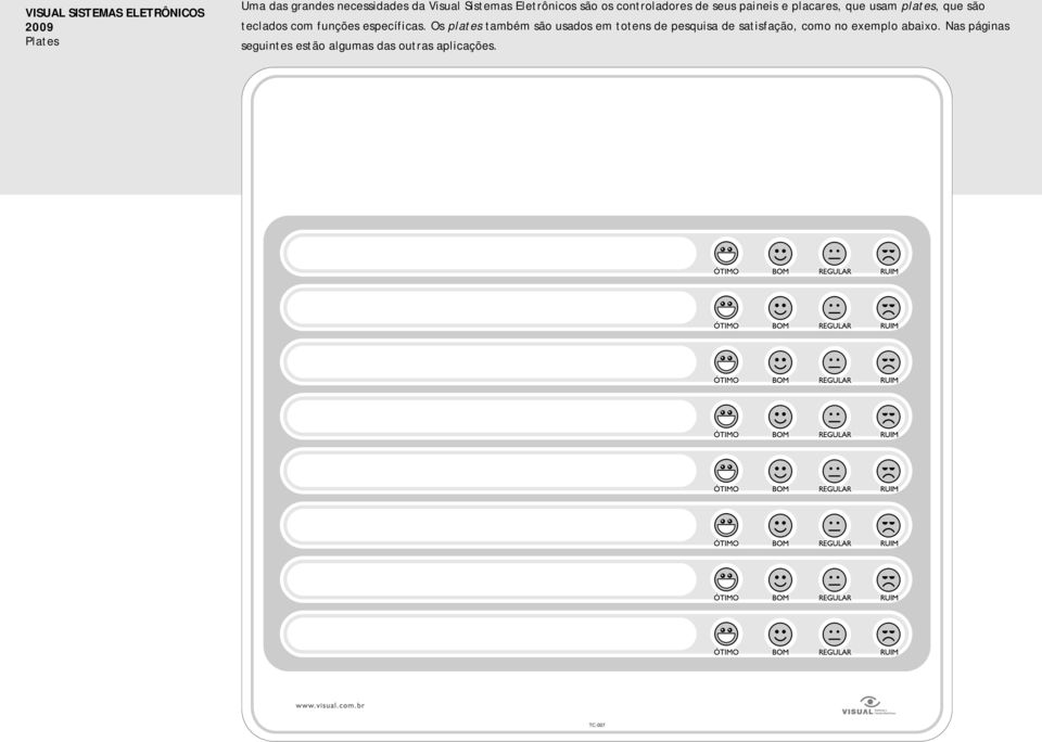 teclados com funções específicas.