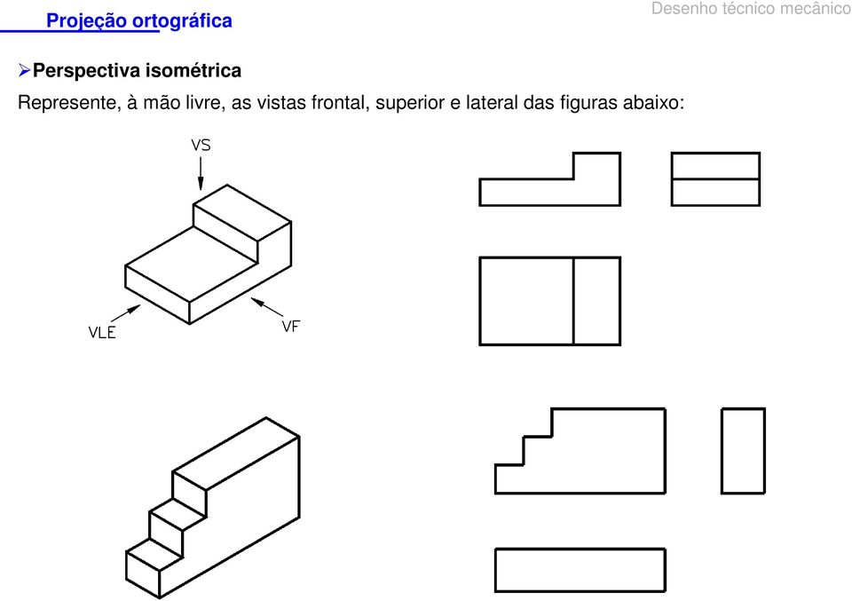 as vistas frontal,