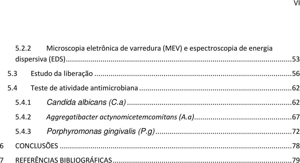 .. 53 5.3 Estudo da liberação... 56 5.4 Teste de atividade antimicrobiana... 62 5.4.1 Candida albicans (C.