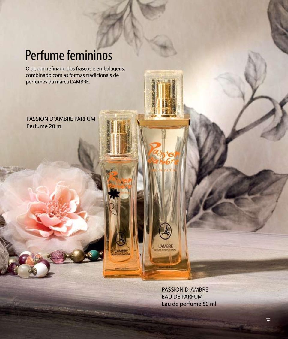 perfumes da marca L'AMBRE.
