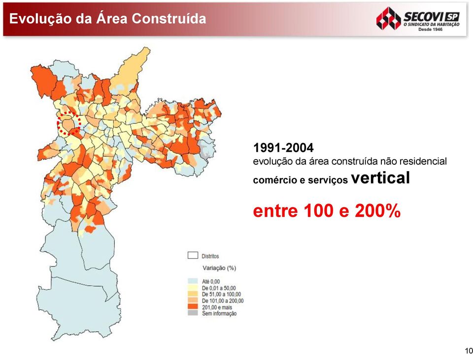 construída não residencial