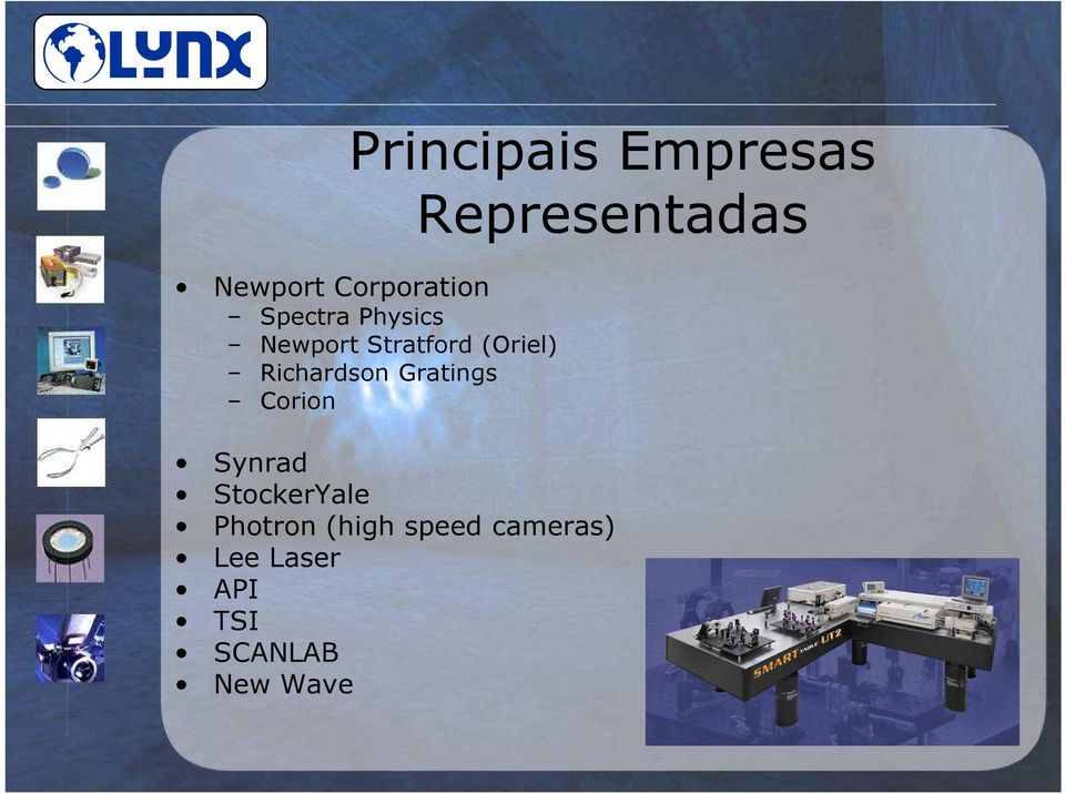 Gratings Corion Representadas Synrad StockerYale