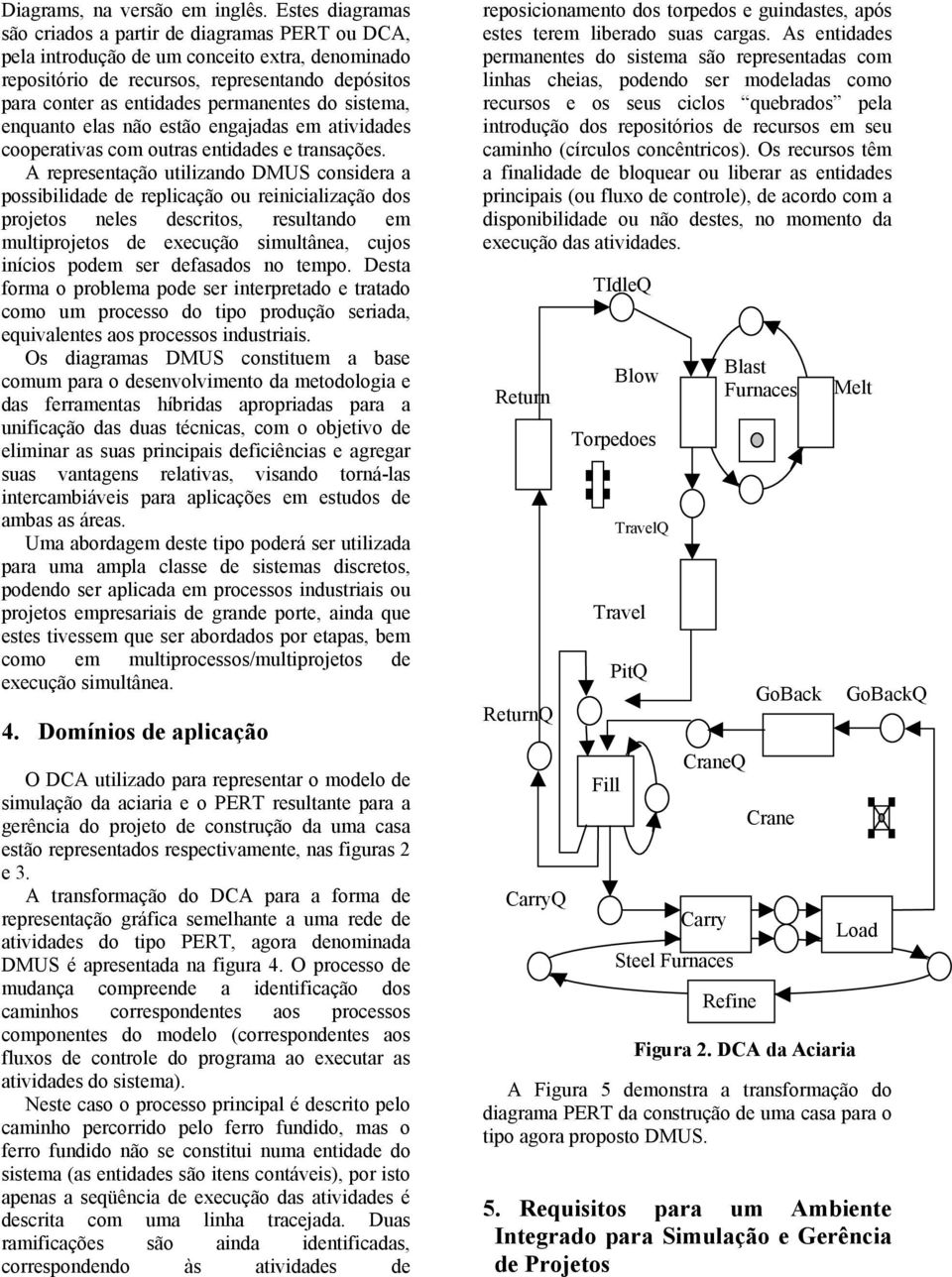 do sistema, enquanto elas não estão engajadas em atividades cooperativas com outras entidades e transações.