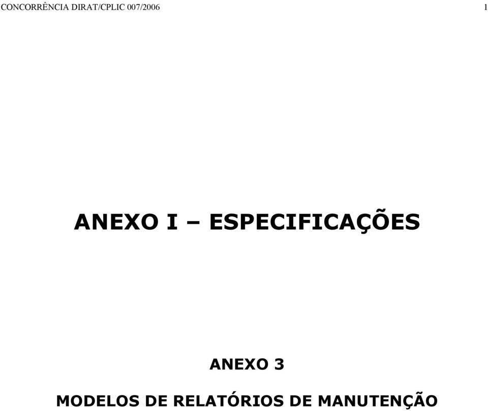 ESPECIFICAÇÕES ANEXO 3