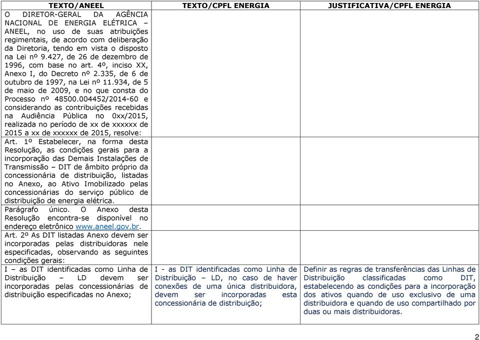 934, de 5 de maio de 2009, e no que consta do Processo nº 48500.