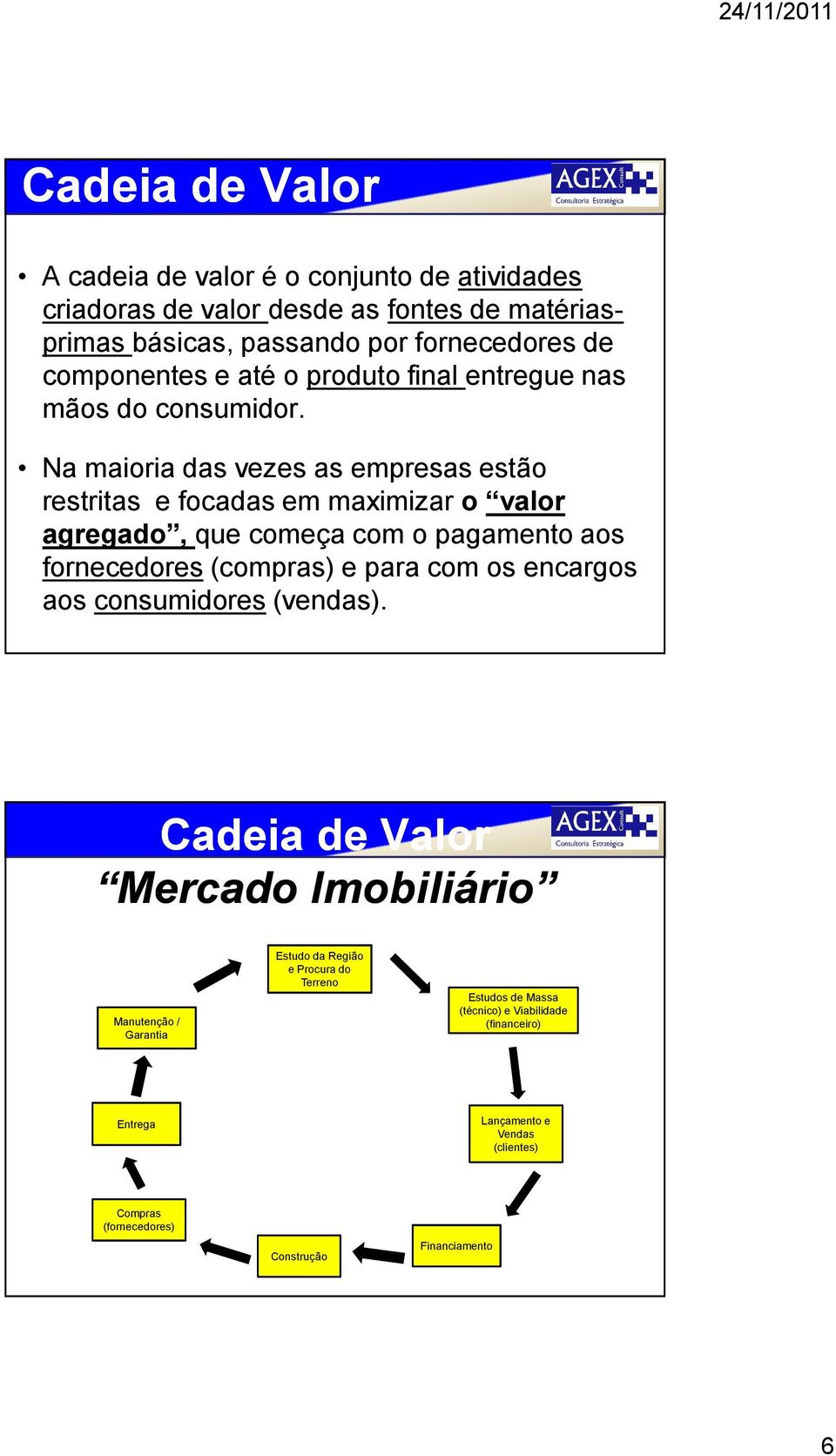 Na maioria das vezes as empresas estão restritas e focadas em maximizar o valor agregado, que começa com o pagamento aos fornecedores (compras) e para com os