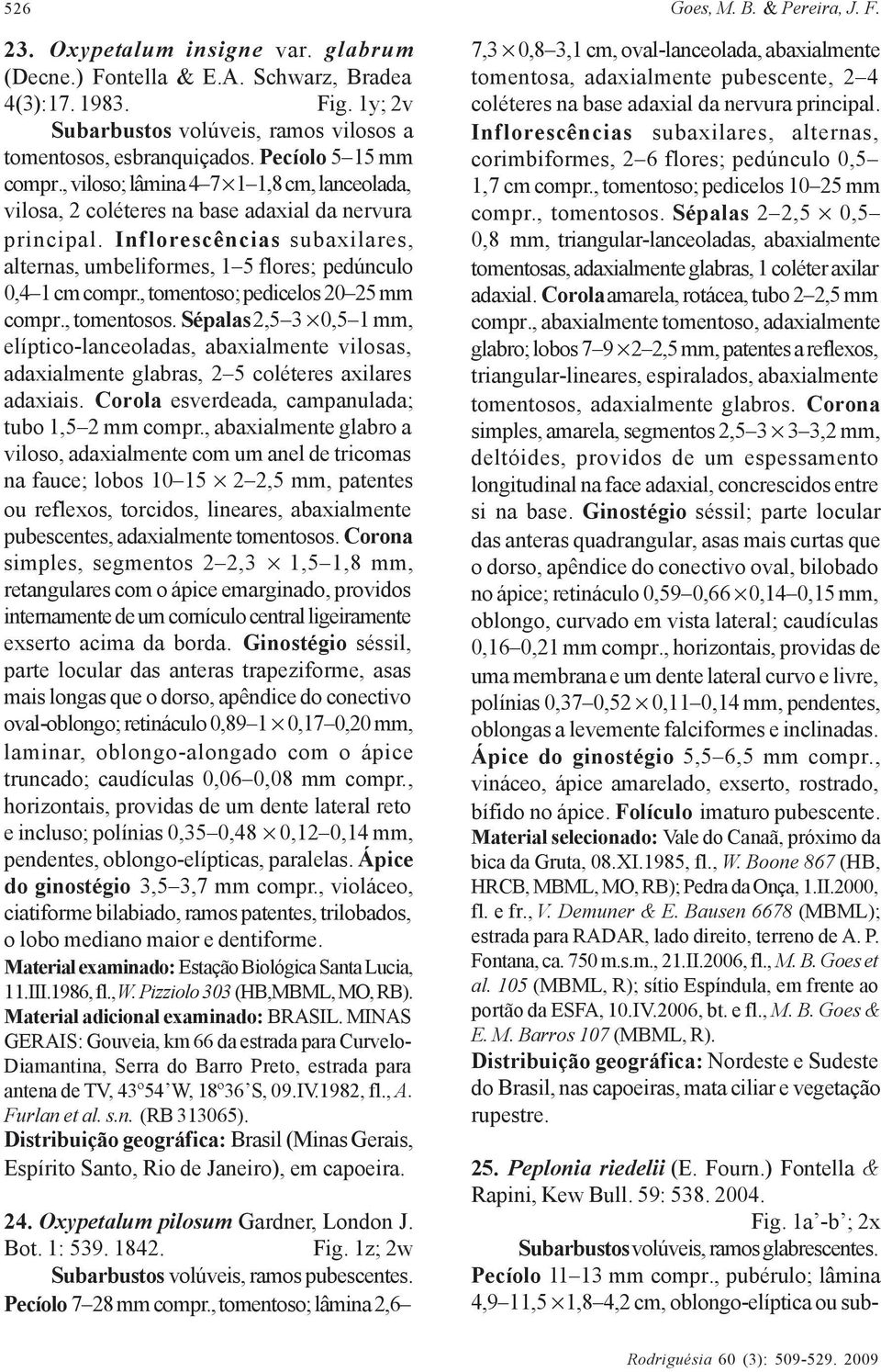 Inflorescências subaxilares, alternas, umbeliformes, 1 5 flores; pedúnculo 0,4 1 cm compr., tomentoso; pedicelos 20 2 compr., tomentosos.