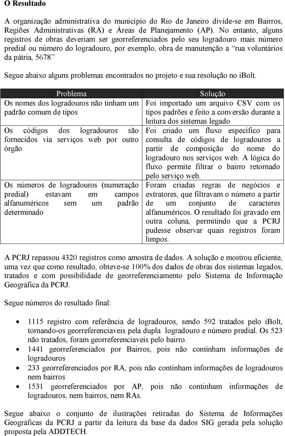 Segue abaixo alguns problemas encontrados no projeto e sua resolução no ibolt.