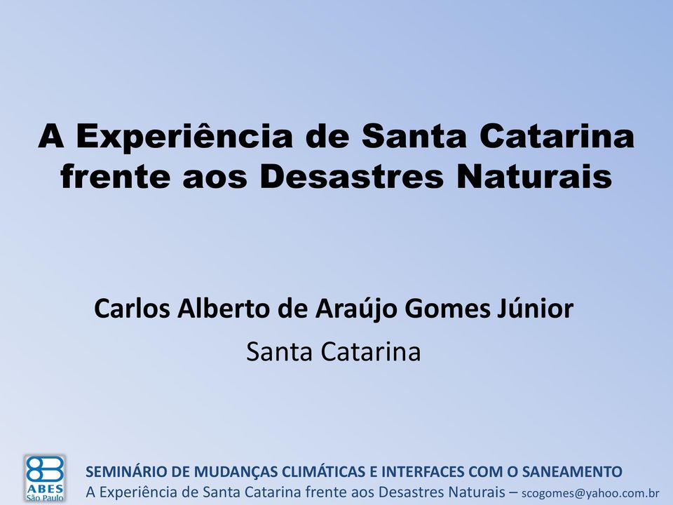 Desastres Naturais Carlos