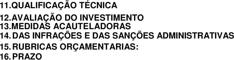 MEDIDAS ACAUTELADORAS 14.