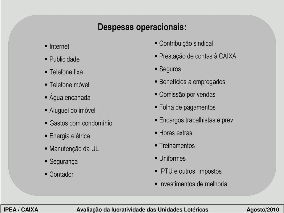 Prestação de contas à CAIXA Seguros Benefícios a empregados Comissão por vendas Folha de pagamentos