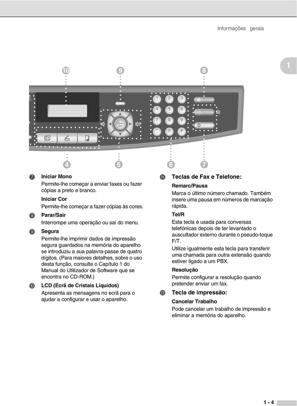 (Para maiores detalhes, sobre o uso desta função, consulte o Capítulo 1 do Manual do Utilizador de Software que se encontra no CD-ROM.