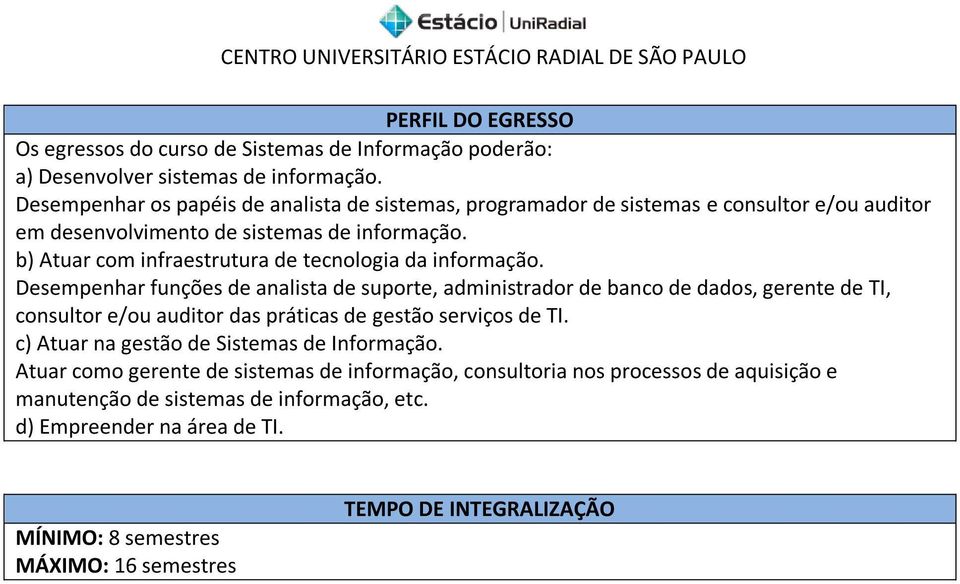 b) Atuar com infraestrutura de tecnologia da informação.