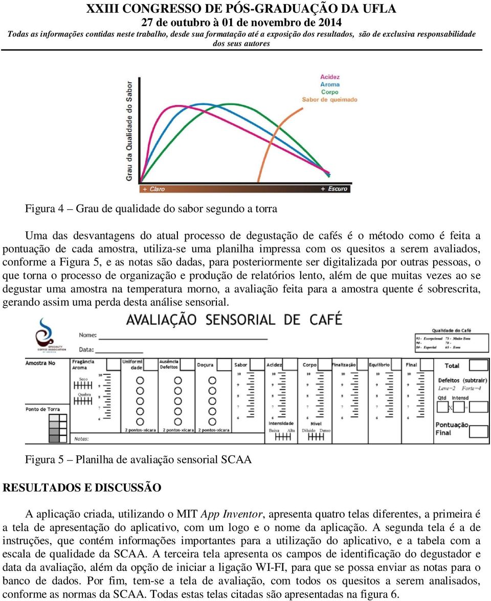 lento, além de que muitas vezes ao se degustar uma amostra na temperatura morno, a avaliação feita para a amostra quente é sobrescrita, gerando assim uma perda desta análise sensorial.