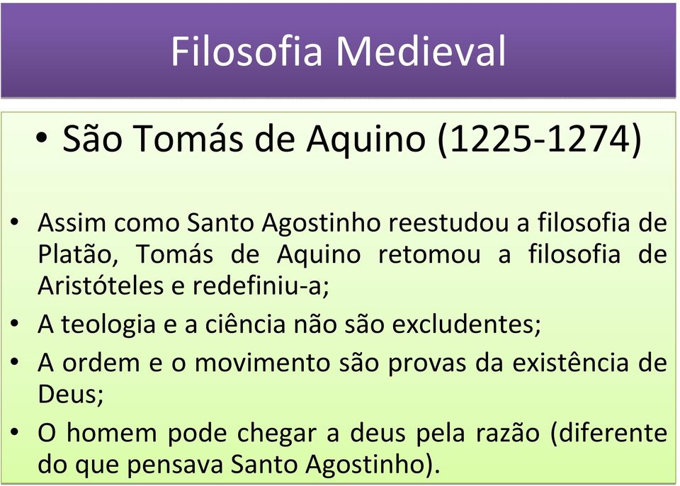 teologia e a ciência não são excludentes; A ordem e o movimento são provas da existência