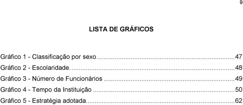 ... 48 Gráfico 3 - Número de Funcionários.