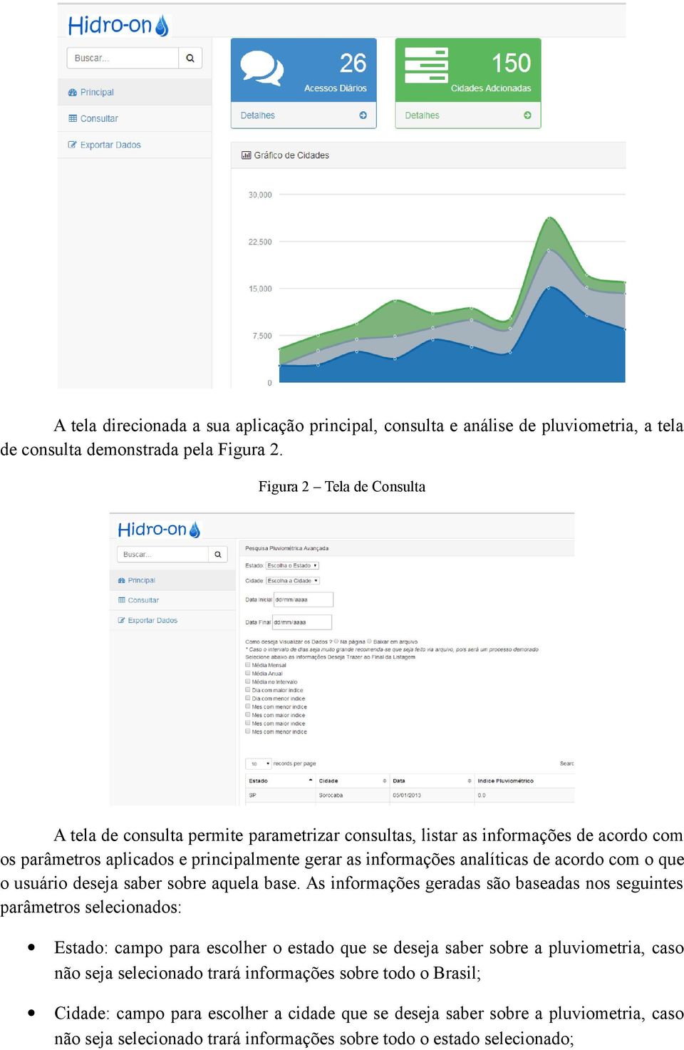 de acordo com o que o usuário deseja saber sobre aquela base.